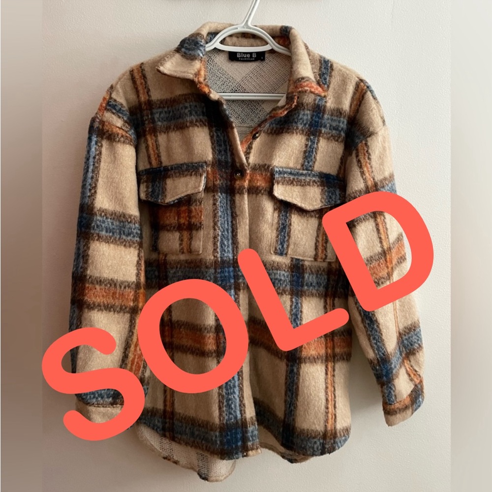 ❌SOLD❌Blue B Shacket